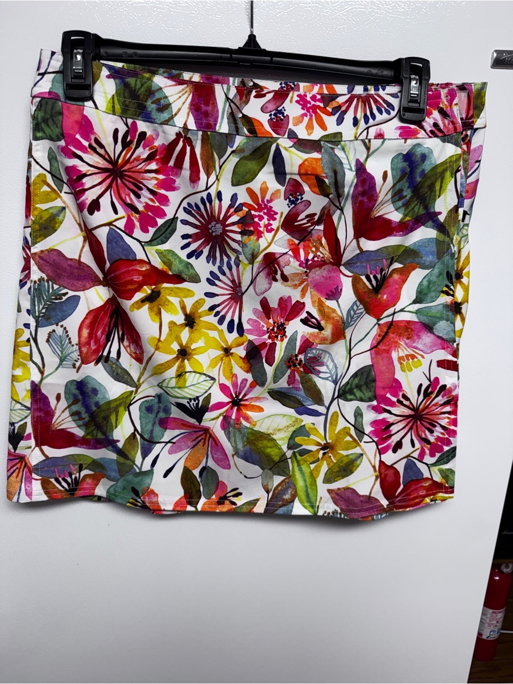 Ripskirt Hawaii Floral Mini Skirt in White, Pink, Green, Blue, Length 2